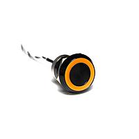 Bulgin MC22MCBAM Sealed 22mm NormClsdAl Blk Anodised Amb LED