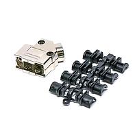 NorComp 971-009-020R121 Strain Relief Backshell 9P 45 DEGREE METALIZED PLASTIC