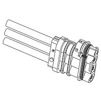 Amphenol Industrial EP435011 Connectors 400A 3P Plug 50mm2 Electroless Nickel