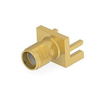 Linx Technologies - TE Connectivity 2484637-1 Coaxial Connectors SMA Jack RA Edge Mnt Solder Tab 18 GHz