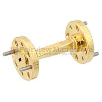 Fairview SMW10TW1002 WR-10 45 Degree Waveguide Left-hand Twist Using a UG-387/U-Mod Flange And a 75 GHz to 110 GHz Frequency Range