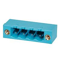 Same Sky (formerly CUI Devices) TBP01R1W-508-04BE Headers Terminal block, pluggable, w screw lock, 5.08, receptical, 4 pole, blue