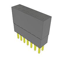 Samtec ESQ-107-23-G-D Sockets Elevated Socket Strip