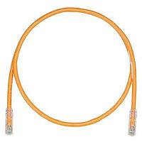 Panduit UTPK6A2MOR Cat 6a Keyed Copper Patch Cord, Cat 6A, Orange