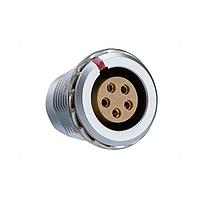 Amphenol LTW FLBC-06EGFS-GCP-001 Circular Push Pull Connectors FLOS, B Series C Size, Metal, 7A, 06 pins, Female Connector, Female Contact, Circular, Push Pull, Solder, Receptacle, Rear Fastened, Panel Thickness 7, IP50