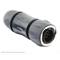 Eaton Souriau-Sunbank UTGX6JC12E10P Plugs Plug, with cable gland backshell, with 10 male solder contacts, IP68/69K in unmated conditions