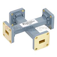 Fairview  FMWCP1037 40 dB WR-34 Waveguide Crossguide Coupler With UG-1530/U Square Cover Flange from 22 GHz to 33 GHz