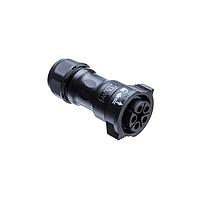 Amphenol LTW DC-03BFFA-QL8MPP Standard Circular Connector X-Lok, Large Size, Plastic, 20A, 03 pins, Female Connector, Female Contact, Straight, Push Lock, Crimp, Field Installable, F10.0 - F12.0mm, IP68