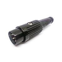 Deltron 611-0400 DIN Connectors PLUG BLACK 4 PIN