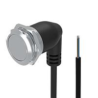 EAO 82-665C.2000 Anti-Vandal Pushbutton.maintained.22mm.stainless steel SUS 316L.flush/flat.Ag.Cable 200mm without Connector.Cable outlet 90