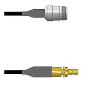 Amphenol Custom Cable Q-1W03Q0008024i RF Cable Assemblies N-SJ/SMB-SJB RG58 24I