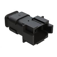 Amphenol SINE Systems AT04-08PB-SRBK Connectors 8 Pin Recept. Key Positn B w/ Strn Rlf