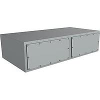 Hammond Manufacturing HTH126018 Wire Ducting & Raceways Top Hat Cable Modules - 12 x 60 x 18 - Steel/Gray