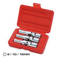 TOPTUL JGAI0301-  3PCS 3/8inch DR. Glow Plug Socket Set