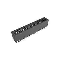 Amphenol FCI HFW20S-4STZE1HLF FFC & FPC Connectors 1.00mm Flex Connector, HFW Straight series, 20 Position, Top Entry Surface Mount, Tin plating, Non-ZIF, Halogen-free .