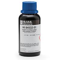 HANNA HI84532-51 High Range Titrant for Titratable Acidity in Fruit Juice Mini Titrator (120mL)