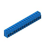 Wurth Elektronik 691101810009 Wire Protectors WR-TBL 10.0mm pitch Modular THT Blue Horizontal cable entry Wire Protector 12.6mm height 9P