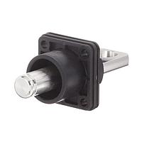 Amphenol Technical Products RL9120-201-F1 Pin 12MM RADLOK FEED-THRU, RADLOK TO LUG, SILVER, BLACK