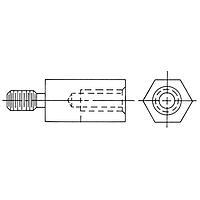 RAF Electronic Hardware 4509-632-S-12 Hex 3/16 Hex X 3/4 Length Hex Male-Female Standoff