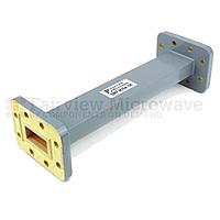 Fairview SMF90SA-06 WR-90 Waveguide Section 6 Inch Length Straight Using CPR-90G Flange With a 8.2 GHz to 12.4 GHz Frequency Range in Commercial Grade