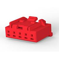 AMP Connectors - TE Connectivity 5-1971793-3 Plug Housing GI CONN 2.5 PLUG HSG 5P RED