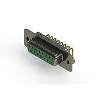 EDAC 622-M15-260-GN2 D-Sub Connectors - Standard Density EDAC Right Angle D-Sub Connector