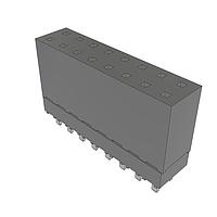 Samtec ESW-108-12-L-D Stackthrough .100" Elevated Socket Strip