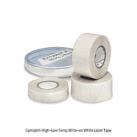 Camlab CL.1167101 Label tape, for high/low temp.,white roll of w25.4 X L.7,620mm