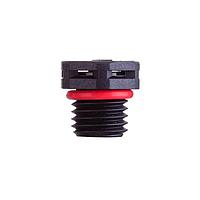 Amphenol LTW VENT-PS1NBK-N8001 Hardware Pressure Relief Vent, M12 Plastic, Without Nut, M12x1.5, Screw Thread, > 1000ml/min at 7 kPa, ePTFE (Hydrophobic), Black, IP69K