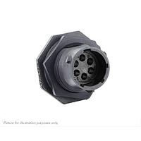 Eaton Souriau-Sunbank UTSX7106P Receptacles Jam nut receptacle, without backshell, for 6 male contacts, IP68/69K