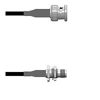Amphenol Custom Cable Q-0L04K0008010i RF Cable Assemblies BNC-SP/TNC-SJ RG58 10I
