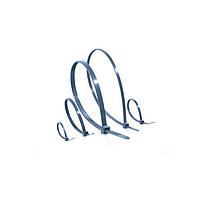 HellermannTyton 111-01667 - Metal Content Tie, 15" Long, 33lb Tensile Strength, PPMP, Blue, 100/pkg