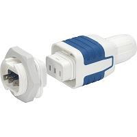 Schurter 4312.0012 Adapters APPL COUPLER 10A QC 6.3 WHITE BLUE