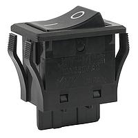 NKK Switches JWM12RA2A/UCV Rocker Switches SPDT TV5 RATED BLACK CAP&BODY VERT "O -"
