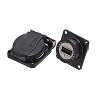 Amphenol Socapex USBF21ZNSCC USB Type A Connectors USB SqrFlngRcpt+Cap Female USB-A Term