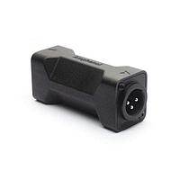 Amphenol Audio AC3M3MDW Adapters 3 Pole XLR Male Blank D Shell In-line Adapter Pre-wired Black