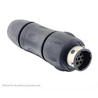 Eaton Souriau-Sunbank UTGX1JC1210P Receptacles In line receptacle, with cable gland backshell, for 10 male contacts,  IP68/69K