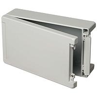 BOPLA 00116335 Enclosures for Industrial Automation ENCLOSURE, BOCUBE ALU, 299 X 173 X 90MM, LT GRA, HINGED LID, FLAT, ALUMINUM, BA 281709-7035