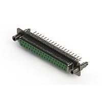 EDAC 628-M37-221-GT6 D-Sub Connectors - Standard Density Vertical Machined D-Sub Connector