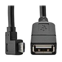Tripp Lite U052-06N-RA USB Cables / IEEE 1394 Cables 6" Micro USB-B-USB OTGCable R/A WH M/F