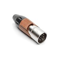 Amphenol Audio AX5M1M Cable Connectors 5P PIN M PLUG BROWN MARK SLEEVE