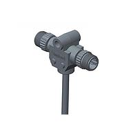 Amphenol LTW PB-050500-MM0-TSA03 Specialized Cables Circular Metric Connector, T Cable, Plastic, B Coding, 4A, 05 pins, (End 1) Male Male, (End 2) Male Male, Screw Thread, Length 3000 mm, IP68 Mated