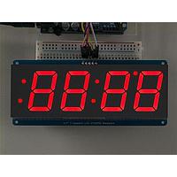 Adafruit 1270 Optoelectronics 7 Segment Display Red w/I2C Backpack