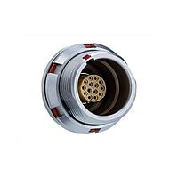 Amphenol LTW FLKC-10EGFS-GCP-001 Connectors FLOS, K Series C Size, Metal, 2.5A, 10 pins, Female Connector, Female Contact, Circular, Push Pull, Solder, Receptacle, Rear Fastened, IP68