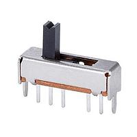 Same Sky (formerly CUI Devices) SLW-1478144-5A-S-D Slide Switch 14.7 x 8.1 x 4.4 mm, 5 mm Raised Slide Actuator, Through Hole