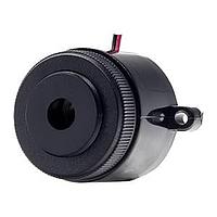 Same Sky (formerly CUI Devices) CPI-2825-95L150 Piezo Buzzer Indicator buzzer, 28mm x 25mm deep, P, 12 VDC, 95dB, 150mm Lead Wire, Fast Pulse Audio Indicator