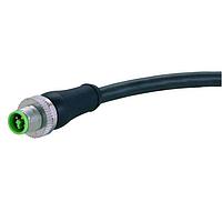 HARTING 21343600446100 Sensor Cables / Actuator Cables M12 T-cod 4-pol st/- m/- PUR 10m
