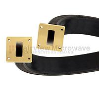 Fairview SMW112SF006-12 WR-112 Seamless Flexible Waveguide in 12 Inch Using CPR-112G Flange With a 7.05 GHz to 10 GHz Frequency Range