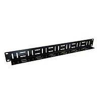 Hammond Manufacturing HCMP191UBK Horizontal Cable Manager 1U HORIZONTAL CABLE MGR PANEL