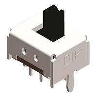 Diptronics SL6NCHVR Slide Switches DPDT 0.1A/12VDC THRU-HOLE 200gf